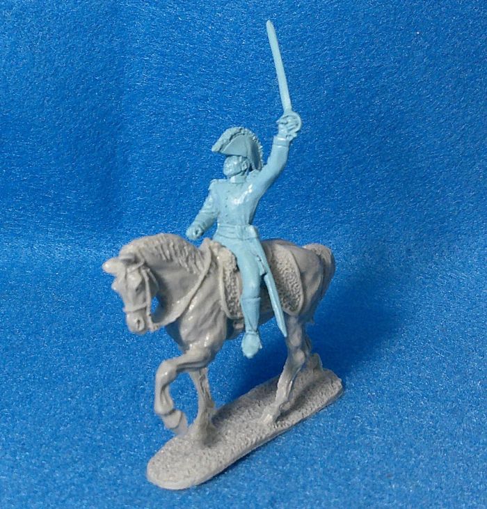 LOD/BARZSO mounted General Santa Ana character figure + horse, 54mm, resin